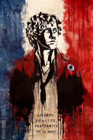 Man with a red painting - a painting of a man free wallpaper for mobile