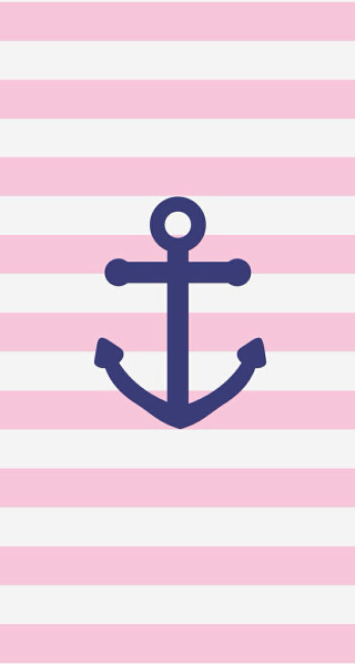 Pink white striped wall anchor - a.d.m. cooper free wallpaper for mobile