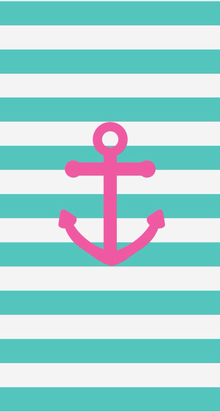 Pink anchor striped background folk - folk art free wallpaper for mobile