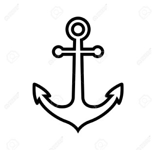 Anchor arrow white background stock - free ship wallpaper for tablet