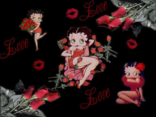 Girl roses boy doll love - the picture free wallpaper for desktop