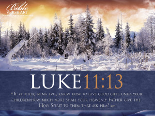 Snowy landscape trees bible verse - radiant free wallpaper