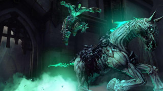 Horse demon dark room green - a horse free wallpaper for desktop