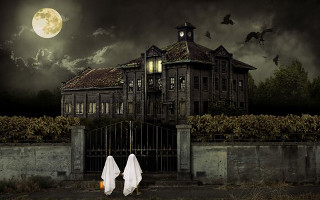 Ghosts creepy house bats full 2 - dirk crabeth free wallpaper
