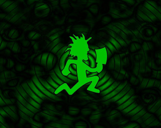 Green running man neon swirl - a green swirl free wallpaper