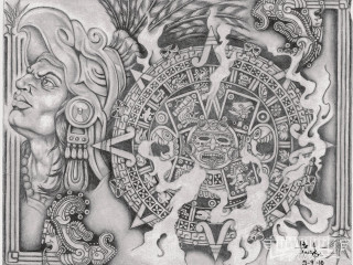 Woman man sun face third - a detailed drawing free wallpaper for desktop