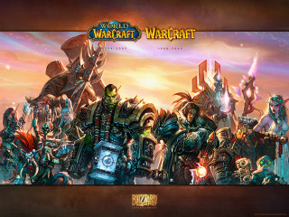 Warcraft characters sunset background warcraft - a sunset background free wallpaper