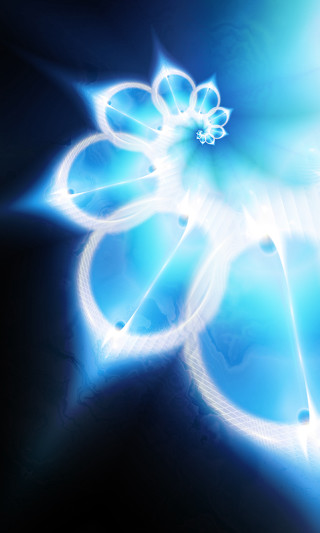 Blue flower black background white - a white flower free wallpaper for mobile