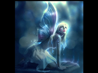 Fairy platform butterfly back wings - a fairy free wallpaper