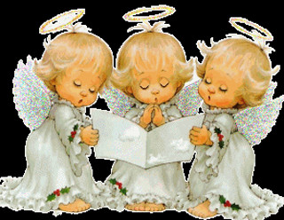 Three angels reading book together - a book together free wallpaper