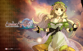 Anime blonde green dress wand - a wand free wallpaper