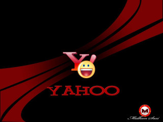 Smiley face red ribbon yahooo - a smiley face free wallpaper