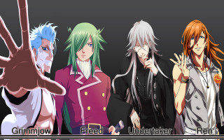 Anime characters hands up peace - a peace free wallpaper