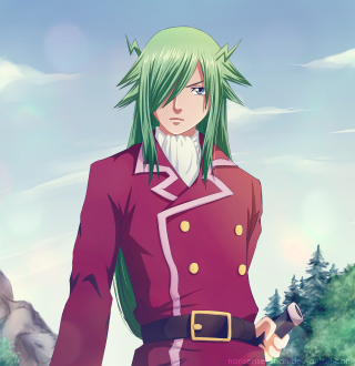 Man red uniform green hair - bartolomeo cesi free wallpaper for tablet