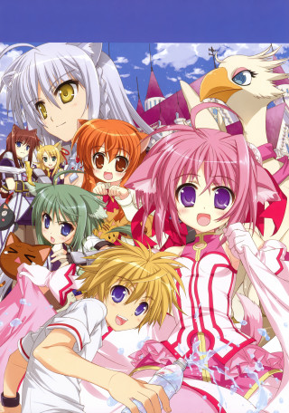 Anime girls pink hair white 5 - free anime wallpaper for mobile