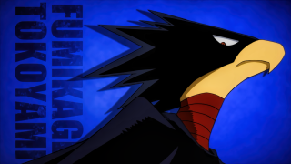 Cartoon character bird head blue - menacing free wallpaper