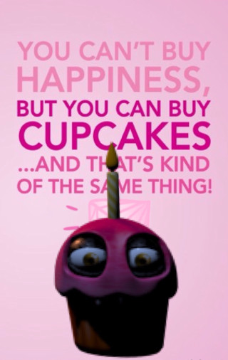 Cupcake candle quote above it - a candle free wallpaper for mobile