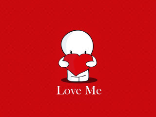 Person holding heart love me - me free wallpaper
