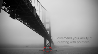 Bridge red circle quote image - ansel adams free wallpaper