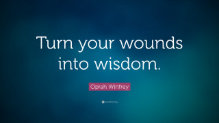 Turn wounds into wisdom blue - sharp free wallpaper