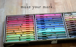 Box colored crayons make your - chalk art free wallpaper