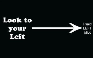 Black white arrow left right 3 - optical free wallpaper