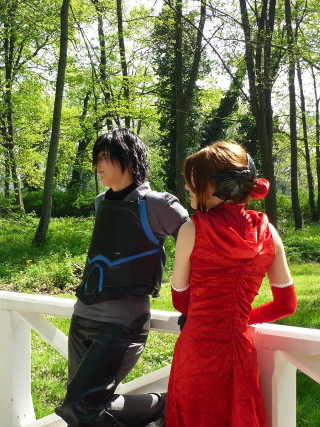 Couple people fence costume masks - andor basch free wallpaper for mobile