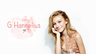 Woman posing hand on face - her face and a hand free wallpaper