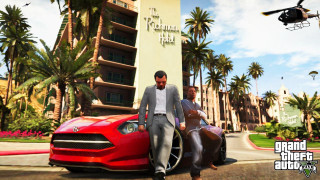 Man suit sunglasses red car - a man in a suit and sunglasses free wallpaper