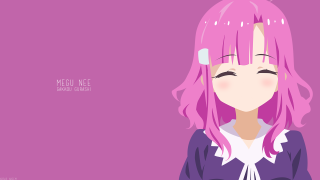 Pink haired girl aguri uchida 2 - cheerful free wallpaper for desktop
