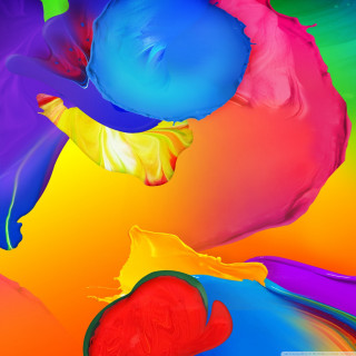 Colorful person cellphone colorful background - digital painting free wallpaper for tablet