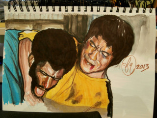 Drawing two people yellow shirt - ross free wallpaper