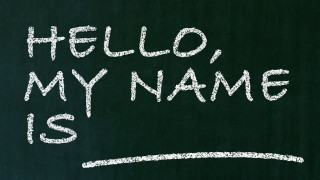 Hello chalkboard with the words - a blackboard free wallpaper