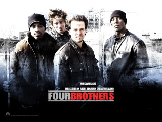 Group men building four brothers - movie poster free wallpaper