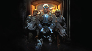 Men armor doorway guns helmet - a doorway free wallpaper for desktop