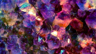 Crystals closeup tabletop blue purple - a table top free wallpaper