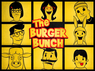 Burger bunch cartoon people red - a cartoon of a bunch free wallpaper
