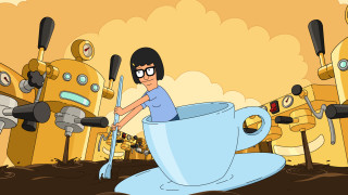 Cartoon character cup shovel robot - a cup free wallpaper