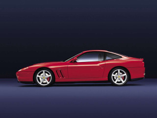 Red sports car studio photo 3 - a blue background behind free wallpaper