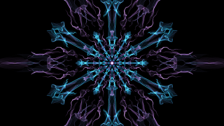 Starburst blue purple black background - fractal free wallpaper for desktop