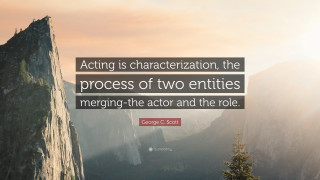 Quote on acting is characterization - donald sherwood free wallpaper