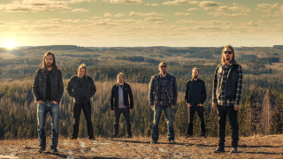 Men hill forest trees grass - akseli gallenkallela free wallpaper