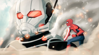 Spider man robot cartoon sky - marvel free wallpaper