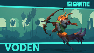 Stylized character bow arrow banner - organic free wallpaper