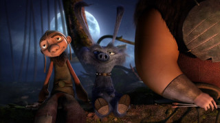 Cartoon character woods night full - a full moon in the background free wallpaper for desktop