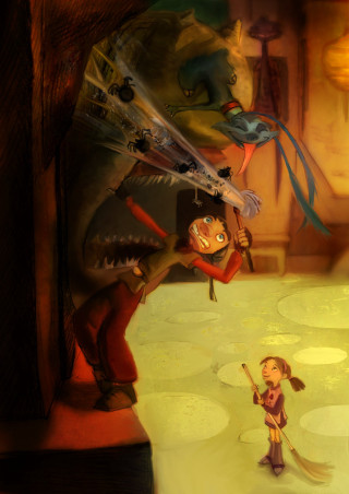 Cartoon girl boy room fish - a fish free wallpaper for mobile