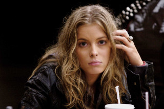 Woman sitting table drink man - christabel dennison free wallpaper