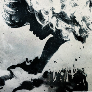 Woman large haircut black white - behance hd free wallpaper for tablet