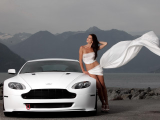 White dress woman car scarf - eleanor best free wallpaper