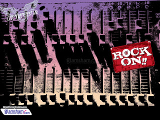 Red sign rock on black - bikash bhattacharjee free wallpaper